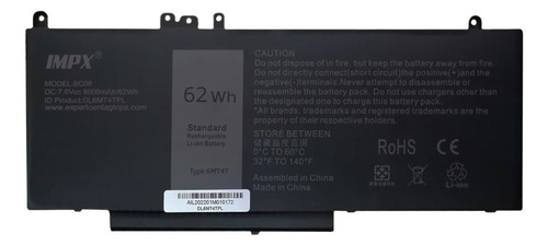 Refaccion Para Dell E5450 E5450 E5470 E5550 E5570 E5570