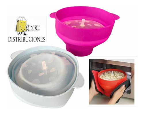 Crispetera Palomitas Maíz En Silicona Para Horno Microondas