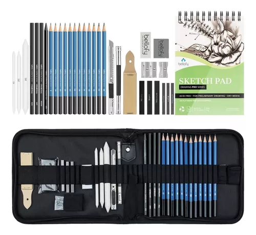 Set De Arte Profesional 145 Lápices Colores Dibujo Kit Malubero Set de  Lapices de colores