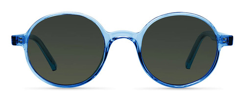 Lentes De Sol Meller - Kribi Azure Olive Lente Negro Varilla Azul Armazón Azul
