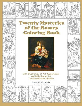 Libro Twenty Mysteries Of The Rosary Coloring Book : With...