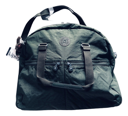 Bolso Kipling Eugina, Verde Musgo, 100% Original