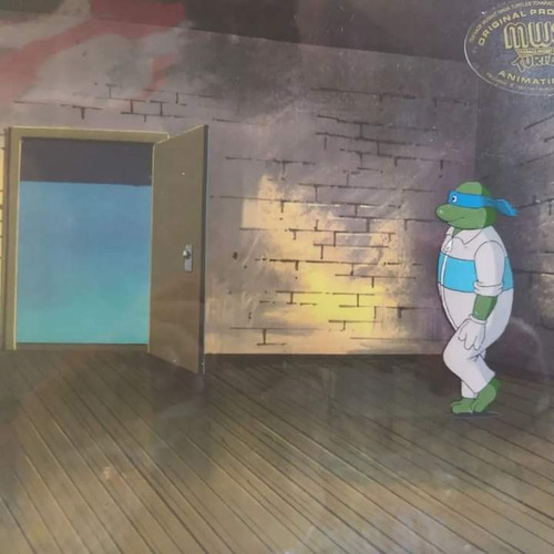 Tortugas Ninja Tmnt Original Animation Art Cel Leonardo (Usado)