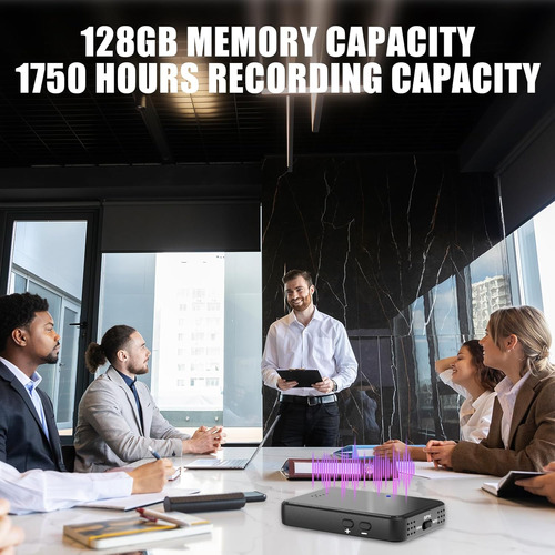 Grabadora De Voz Magnetica De 128gb 1750 Horas