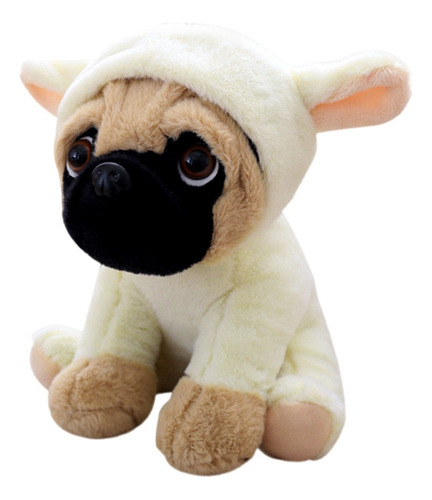 Nova Grande Pelúcia Brinquedos 10\ Pug Cão Em 6 Trajes Fofin