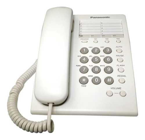 Imagen 1 de 2 de Telefono Alambrico Panasonic Kx-ts550me Analogico Color Blanco