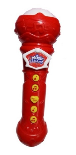 Imagen 2 de 2 de Microfono Juguete Infantil Sonido Luz Melodias A Pilas Ed