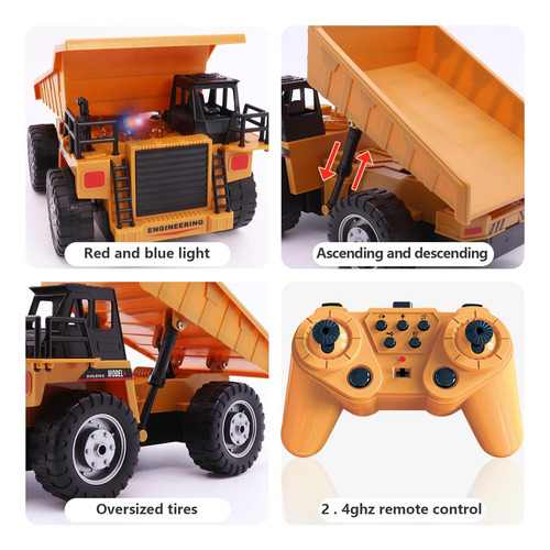 Rc Dump Vehicle Toy For Kids - Remote Control Car For 6+ ...