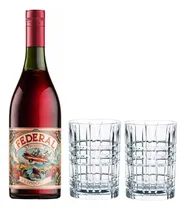 Comprar Combo Vermouth Vermut Federal Rosso + 2 Vasos Labrado - Flex