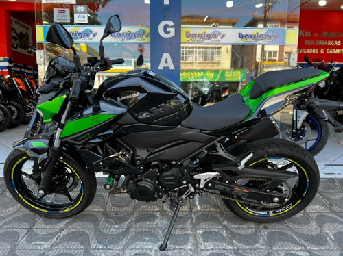 Imagem 2 de 15 de Kawasaki Z400 Abs 2022 Verde 2 Anos Garantia Fabrica