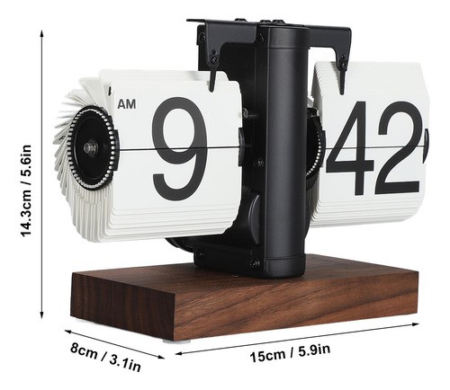 Reloj Digital Plegable De 12 Horas Con Números Grandes De Un