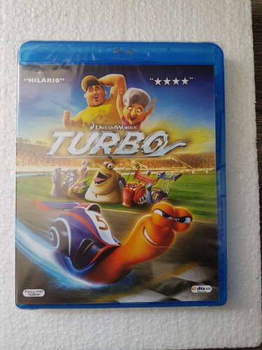 Blu Ray Turbo - Animação Dreamworks - Dub/leg, Lacrado - 