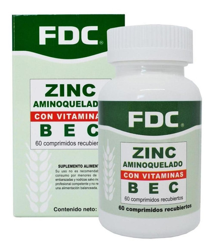 Zinc Con Vitamina B+e+c X 60 Comprimidos