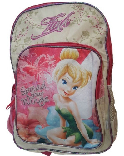 Mochila De Espalda Tinker Bell - 16 PLG - Wabro - Art. 54303 Color Beige