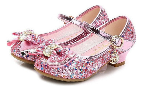 Zapatos De Niña Sandalias Princesa Zapatillas De Cristal [u]