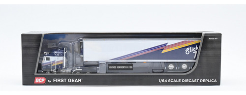 Tráiler Escala 1/64 Kw K100 Remolque Carrier Slick 60-1321 Color Azul Marino
