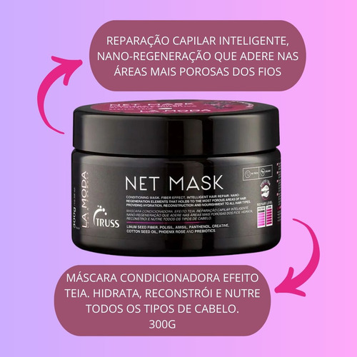 Uso Obrigatório Truss Shampoo E Condicionador+ Net Mask 300g