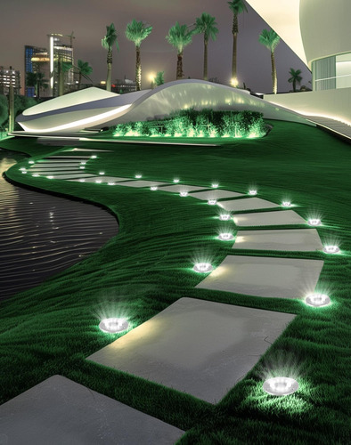 Paquete 12 Luces Solares Led Impermeables Blanco