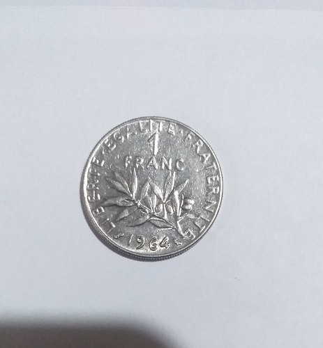 Moneda De 1 Franco Republic Francais 1964