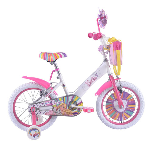 Bicicleta Barbie 16 Blanco