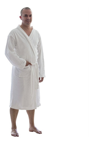 Bata De Baño Microfibra Caballero Suave Absorbente