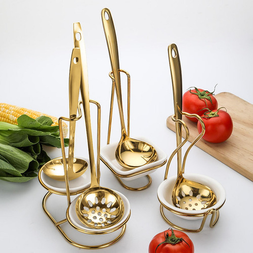 Soporte Para Cuchara, Soporte Vertical Para Redondo Doble