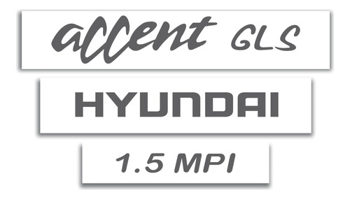 Calcomanías Para Hyundai Accent Gs