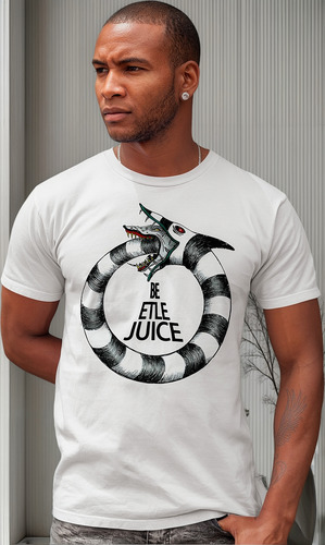 Playera De Manga Corta Con Estampado Beetlejuice Retro