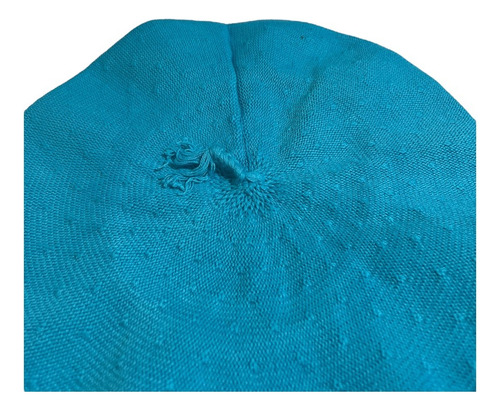 Boina Vasca Euskadi De Algodón Vuelo 28cm Sin Tafilete Turquesa 28cm