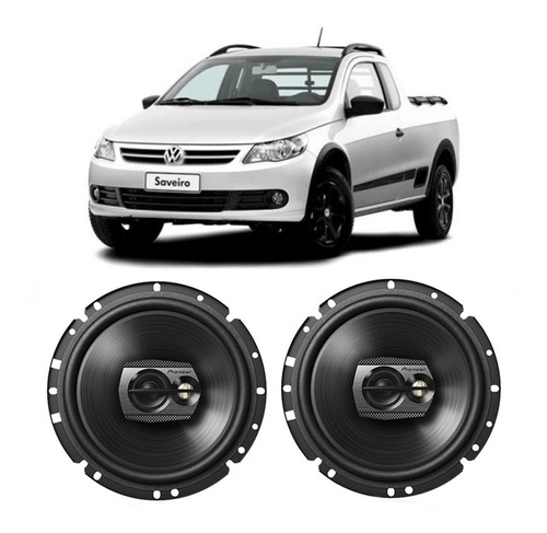 Alto Falante Vw Saveiro G5 2008 A 2012 Pioneer 100w Rms