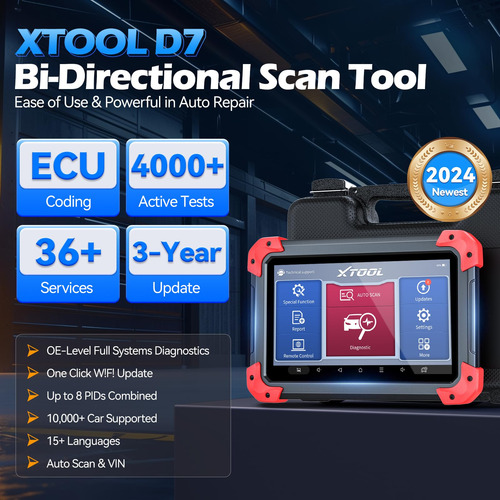 Escáner De Coche Xtool D7 Obd2 Herramienta De Escaneo Bidire
