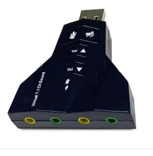 Adaptador Placa De Som Virtual 7.1 Usb Avião