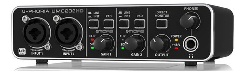 Behringer Umc-202hd Interfase Usb De 2x2 U-phoria