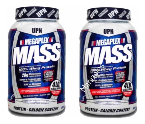 2 Proteínas Megaplex Mass 4 Lb Aumenta Masa Muscular-peso