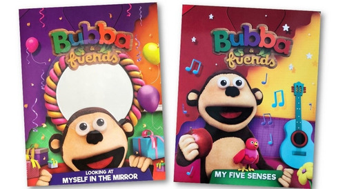 2 Libros Bubba & Friends Ingles 5 Sentidos Expresiones