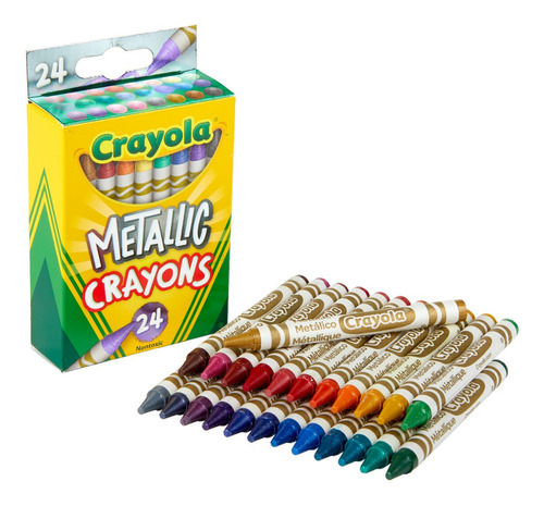 Imagen 1 de 2 de Crayola: Caja X24 Caryolas Metálicas