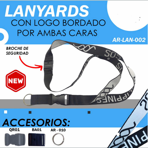 Lanyard Cinta Porta Carnet Llavero Calidad Premium Importada