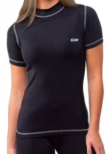 Imagen 1 de 3 de Remera Térmica Primera Piel Manga Corta Gdo Running Mujer