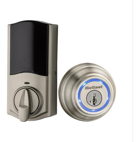 Kwikset Cerrojo Inteligente Para Puerta Kevo Níquel Satinado