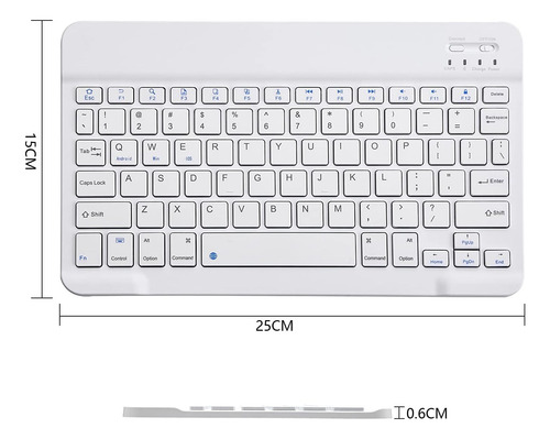 Teclado Inalambrico Español,recargable Bluetooth Wireless