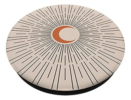 Popsoc Minimalista De Estética Bohemia Con Luna Creciente Br