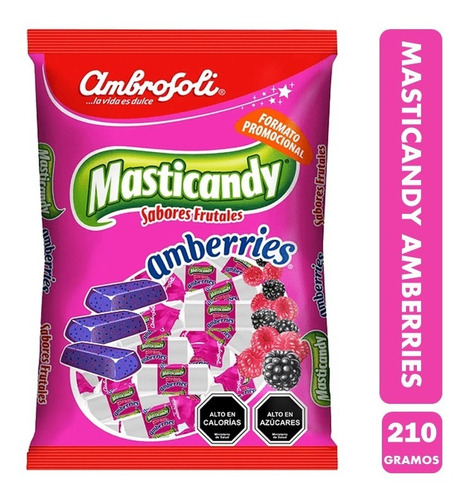 Dulces Masticandy Amberries, De Ambrosoli - Bolsa De 210 Gr.