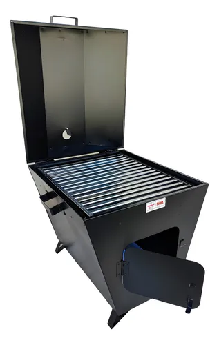 comprar Churrasqueira A Bafo Platina Grande 51 X 46 Cm Grelha Inox