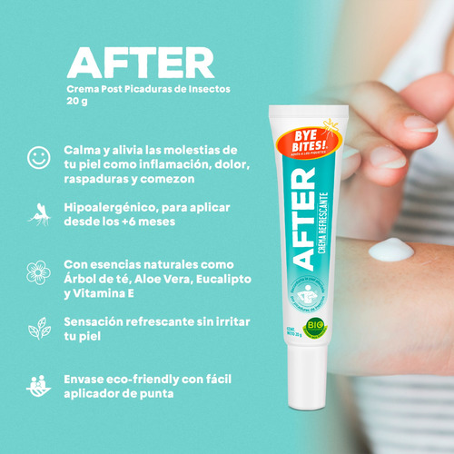 Crema After Picaduras De Insectos 20g Caja De 20 Piezas Eucalipto