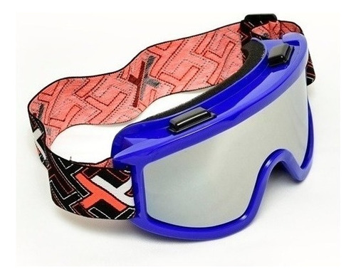 Óculos Motocross Trilha Mattos Racing Mx Espelhado Cores Cor Da Armação Azul