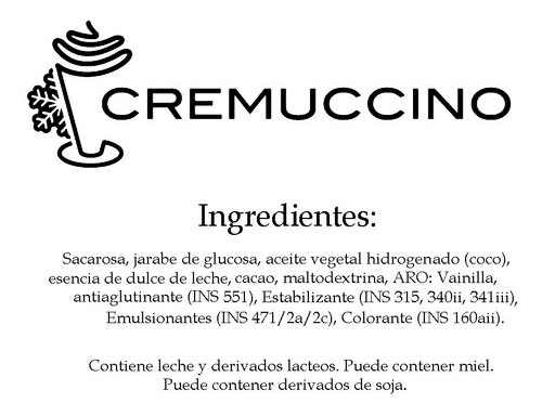 Imagen 3 de 6 de Frappe Milkshake Dulce De Leche 420g Cremuccino Licuado Café