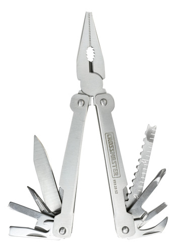 Imagen 1 de 4 de Pinza Multi Herramienta Acero Inoxidable 15en1 Crossmaster 9
