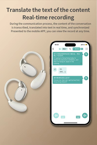 Auriculares Inalámbricos Con Traducción En Tiempo Real