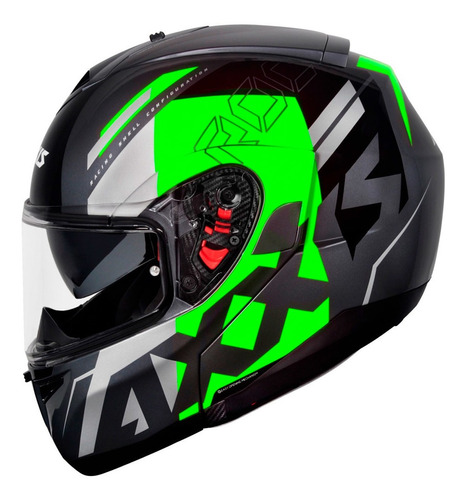 Capacete Axxis Roc Sv Blow Green Com Viseira Solar