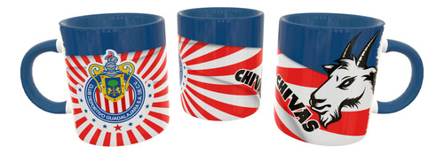 Taza Personalizadas Con Nombre Cerámica 325 Ml 11oz Premium Azul Oscuro Chivas Fútbol Club Deportivo Guadalajara